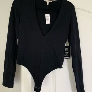 Brand new Express deep V thong bodysuit